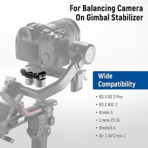 NEEWER Gimbal Counterweights and Clamp Kit, Compatible with DJI Ronin RS4 Pro RS4 RS3 Pro RS3 RS2 RSC2 ZHIYUN Crane 2S 3S Weebill S Moza Air 2 AirCross 2 for Balancing Long Lenses, GA001