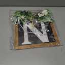 Last Name Welcome Sign for Front Door Wreath All Year Round Decorations Front Porch Decor Hanging Gift for Farmhouse Home Outdoor and Indoor (N)