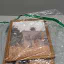 Egofine 11x14 Picture Frames 4 Pack Display Pictures 5x7/8x10 with Mat or 11x14 Without Mat Made of Solid Wood Covered by Plexiglass for Table Top Display and Wall Mounting Photo Frame, Light Brown