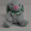 Holiday Home Plush Bunny with Ribbon – Green, 1 ct