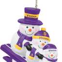 FOCO NFL Unisex-Adult NFL Team Logo Sledding Snowman Holiday Christmas Tree Ornament (One Size, Team Color)