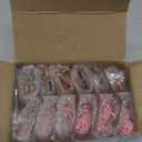 Bskifnn 12PCS Heart Ornaments for Valentine Crystal Glass Heart Shape Hanging Ornaments for Christmas Valentine's Anniversary Wedding Party Decoration