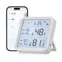 eMylo WiFi Thermometer Hygrometer, Wireless Indoor Humidity Monitor for Room, Smart Temperature Sensor with App Control, Large LCD Display with Light, Notification Alerts, Free Data Storage Export