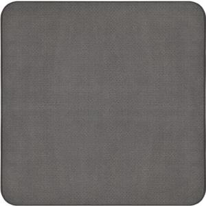 House, Home and More Skid-Resistant Carpet Indoor Area Rug Floor Mat - Gray - 3 Ft X 3 Ft - Non Slip Rubber Backing, Stain Resistant, Dog Friendly, Living Room Bedroom Kitchen Entryway