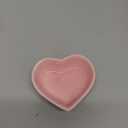 6pcs Pink Heart Shaped Porcelain Soy Sauce Dish 1.65 oz Ceramic Dip Dipping Bowls for Dinner Baking BBQ and Cooking