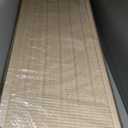 6 Panel Room Divider Short Folding Screen Divider,Double Sided Bamboo Panel Divider for Room Separation,Beige,47.2" H x 92.1" W