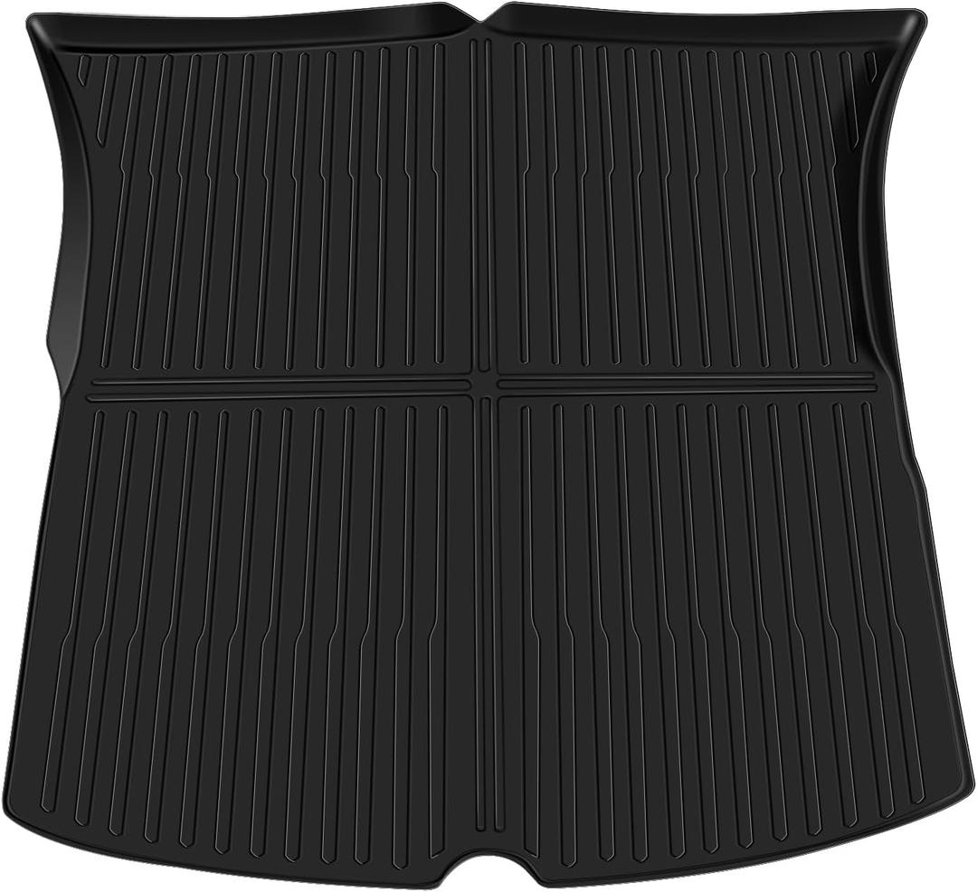 TPE Trunk Mat Compatible with Tesla Model Y 2020 2021 2022 2023 2024 2025, All Weather Non Slip Waterproof Cargo Liner Compatible with Model Y,Heavy Duty Rear Cargo Mat Trunk Liner