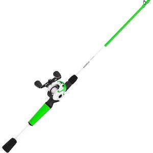 Zebco Roam Baitcast Reel and Fishing Rod Combo, Fiberglass Fishing Pole with Split-Grip MaxTac Rod Handle, Lightweight Graphite Frame, Right-Hand Retrieve