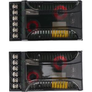 2Pcs Car Audio Passive Crossover, 2 Way Car Audio Crossover Overcurrent Universal Heat Dissipation Speaker Frequency Divider