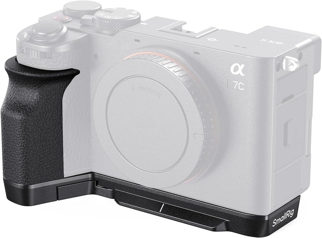 SmallRig A7C II / A7CR Handgrip L-Shape Grip for Sony Alpha 7C II/Alpha 7CR, Quick Release Plate for Arca, Lightweight Silicone Side Handle, for Quickly Switch on Tripods/Handheld Shooting - 4797