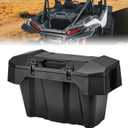 KEMIMOTO 2889611 Rear Cargo Box 82QT Compatible with 2024/2025+ Polaris RZR XP 1000/4 1000 Ultimate/Sport/Premium Storage UTV Rear Bed Box Polypropylene Two Lockable Latches