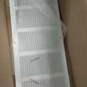 Fits 20x8 Duct Opening Stamped Steel Return Air Grille Vent Cover Grille for Sidewall and Ceiling in White Surface Dimensions: 21.75"W X 9.75"H (20" W x 8" H Duct Opening)