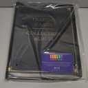 9 Pocket 3 Ring Leather TCG Binder for Baseball, Trading Game, and Sports Card, 30 Pages, Holds 540 Cards (10.8 x 1.8 x 13.5 In)