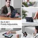 TORRAS Ostand K1 Guardian for iPad Air 11 inch Case M4/M3/M2 (2026/2025/2024), Ultra Stable Stand, Multiple Adjustable Viewing Angles, Slim Protective Kickstand Cover with Pencil Holder, Black