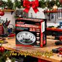 HORUSDY Magnetic Tray | 3-Piece | Round Magnetic Parts Tray | 3 Inch 4 Inch 6 Inch Magnetic Tray for Mechanic's | Stainless Steel