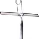 All Purpose Stainless Steel Squeegee for Glass Shower Doors, Car Window, Home Mirrors, Bathroom Cleaner Wiper Accessory, 12 Inch