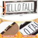 Yousoontic 3 Pcs Hello Fall Sign Wooden Pumpkin Happy Harvest Block Signs Fall Table Centerpiece Decorations Thanksgiving Desk Shelf Decor for Home Office Holiday Wall Mantle Farmhouse House Decor