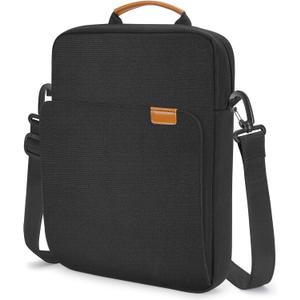 KIZUNA Tablet Sleeve Case 10 Inch Shoulder Bag for 11" iPad Pro M4 M2/11 10.5" 10.9" iPad Air M2/ 10.9" iPad 10 9 8/10" Surface Go 3/ Samsung Galaxy Tab A8/10.5" Galaxy Tab S6,Black