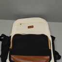 LOVEVOOK Laptop Backpack for Women with Pouch Pocket for Large Capacity Cup,17 Inch Laptop Computer Bag Travel Backpack Purse,Waterproof Work Business Backpack College Teacher Bags,Beige-Black-Brown