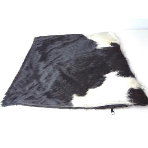 Pillow Black & White Cowhide Covers 20x20 Set of 2