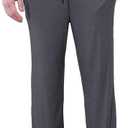 DITOK Men's Lightweight Pajama Pants Soft Lounge Sleep Joggers Adjustable Drawstring & Pockets All-Season Sleepwear (01 Dark Grey)