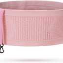𝗔𝗞𝗜𝗭𝗨𝗞𝗜 𝗝𝗢𝗢 Insulin Pump Belt, Diabetic Waist Belt, Insulin Pump Belt for Sleeping with 4 Large Pockets - Breathable Diabetic Pump Belt | Running Waist Belt (Pink, Large)