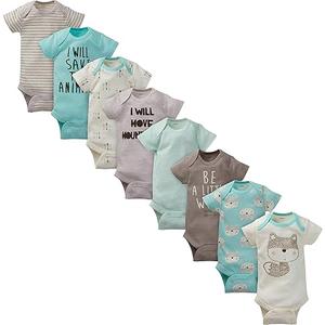 Gerber baby-boys 6-pack Short Sleeve Variety Onesies Bodysuits 3-6 month.