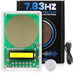 0.01Hz-200kHz Adjustable Frequency Generator for Healing Schumann Sine Waves Resonance Generator 7.83Hz Ultra Low Frequency Generator Resonator with Acrylic Case