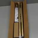 YNL Shower Curtain Rod 34-82 Inches (2.8-6.8ft) Adjustable Spring Shower Rod No Drilling, Non-Slip, Never Rust, Stainless Steel, Suitable for Bathroom Window Living room, Gold