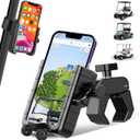 Upgraded Golf Cart Phone Mount Holder Compatible with EZGO/Club Car, 360 Rotatable One-Handed Pick & Place Universal Compatible with iPhone Galaxy Google Pixel, Golf Cart Accessories