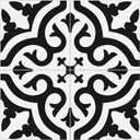 The Tiles Plaza Encaustic Peel and Stick Backsplash, Black and White Patterned Vintage Stick on Tiles, Stone Composite Self-Adhesive Wall Tile Sticker for Kitchen Bathroom Fireplace Stairs, 10 Sheets