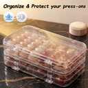 Rovian Press On Nail Book Organizer - 4-Page Clear Fake Nail Storage Box w/Adhesive Tapes, Holds 40+ Sets, Secure Snap-Lock Travel Case, Acrylic Display Holder (63.21.8")