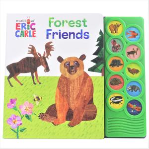 World of Eric Carle, Forest Friends 10-Button Animal Sound Book - Great for First Words - PI Kids Board Book