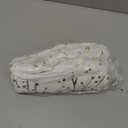 LIGICKY Set of 2 Fluffy White Faux Fur Pillow Covers with Gold Branches Glitter Printed Throw Pillows Decorative Soft Furry Sparkling Square Cushion Cases for Sofa Bedroom Party Décor, 24 x 24 inch