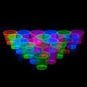 Party Essentials Hard Plastic 9-Ounce Party Cups/Old Fashioned Tumblers, 150-Count, Assorted Neon