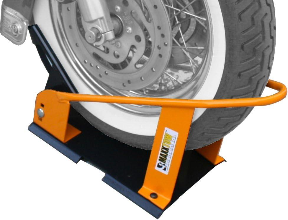 MaxxHaul 70075 Motorcycle Wheel Chock (Yellow)