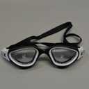 ZIONOR Swim Goggles, G1 SE Swimming Goggles Anti-Fog for Adult Men Women (One Size, A0-clear Lens Black White Frame)