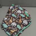 LovinPet Large Dog PJS, Hippos Zoo Cozy Dog Pajamas, Slim fit, Lightweight Pullover Clothes/Full Coverage Golden Retriever Pajamas/Back Snap Button is Only Decoration /3XL (Blue Hippo/Grey)