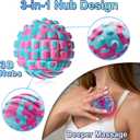 Deep Tissue Massage Ball for Exercise & Recovery - SGS Certification - Targets Back, Shoulder, Legs&Feet - Relieves Muscle Knots, Joint Pain&Tightness, Pressure Point Therapy- Myofascial Release Ball