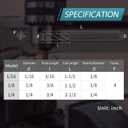 1/4'' Carbide Square Nose End Mill, 4 Flute CNC Milling Bits Set for Steel, Aluminum, Copper & More, HRC55, AlTiN-BlackNano Coating, 1Pc