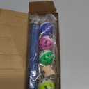 Bird Perch Stand with Bell Wooden Perch for Parrots Chewing Toy for for Cages Supports Healthy Pecking and Grinding Activities