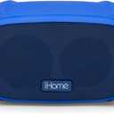 iHome Bluetooth Speaker with 18HR Battery Life, Portable Speaker is iP46 Certified Water Resistant, Ideal Camping Essentials, Beach Accessories, and Pool Accessories (IBT300L - Blue)