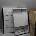 2Pack Expandable Pull Out Cabinet Organizer 21"Deep With Raising Pad for Framed Cabinets, Upgrade 3 Slide Rails Slide Out Drawers, Roll Out Shelves Adhesive,Adjustable Width 12.05"-20.4"White