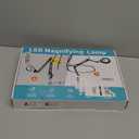 KIRKAS 12X & 30X Magnifying Glass with Light and Clamp, Extra-long Arm Magnifying Lamp Overhead Knob for Workbench Craft Repair Sewing, LED Lighted Magnifier Real Glass Lens Stepless Dimming and Color