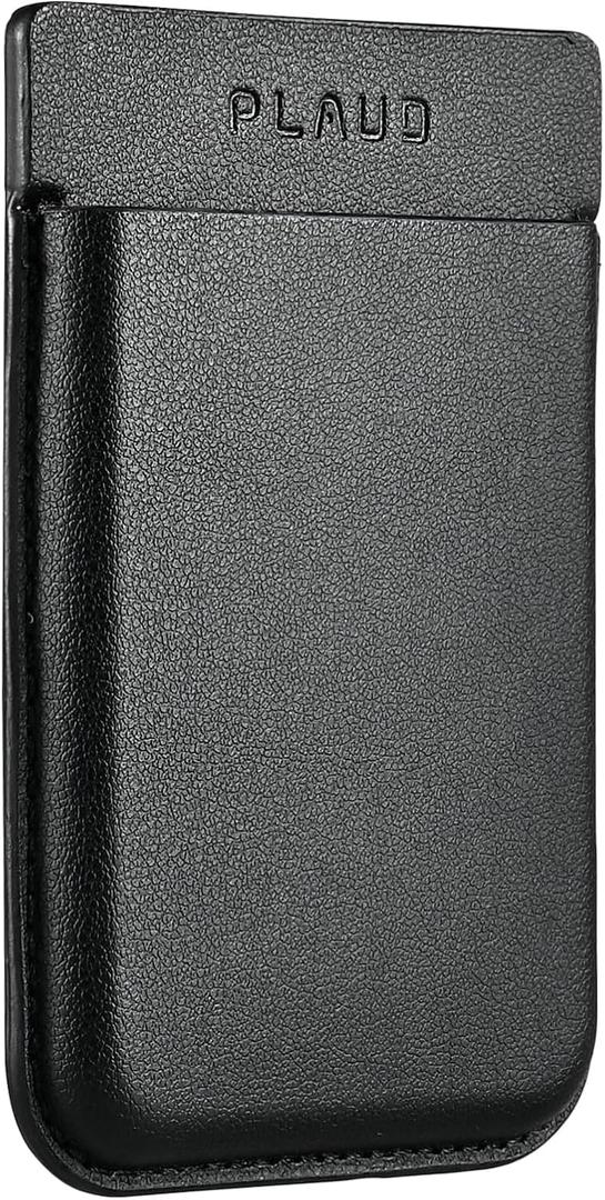 Replacement Magnetic Carrying Leather Case for Plaud Note AI Voice Recorder  Thin Phone Wallet Attachment, Compatible with All Phone (Original Equipment Included, No Additional Purchases Needed) (Black)