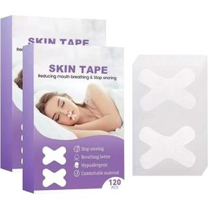 Mouth Tape for Sleeping Gentle Transparent White Tape 480 Pcs - Hypoallergenic for Sensitive Skin, Painless Removal, Breathable Comfortable to Exercise