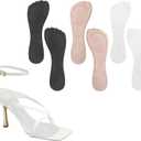 3 Pairs High Heel Inserts for Women, Gel Insoles for Women Heels, Anti-Slip Velvety Cushion Pads Insoles for High Heel Comfort, Heels Inserts for Shoes, Foot Support for Dress Sandals