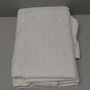 MIULEE Natural White Linen Curtains 96 Inch Long 2 Panels for Bedroom Living Room, Soft Thick Linen Textured Window Drapes Semi Sheer Light Filtering Rod Pocket Back Tab Neutral Farmhouse Cream Ivory