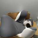 Reading Pillow for Sitting in Bed, 22”H Back Pillow for Sitting Up,Lumbar Rest & Neck Support Bed Pillows,Backrest Bed Chair with Arms for Reclining,Gaming,Resting,Watching TV in Couch or Floor