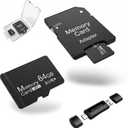 2-Pack 64GB MicroSDXC Memory Cards with SD Adapter & Universal USB Reader, V30 U3 Rated, 4K Video Recording Cards for Security Cams, Tablets & Dash Cams